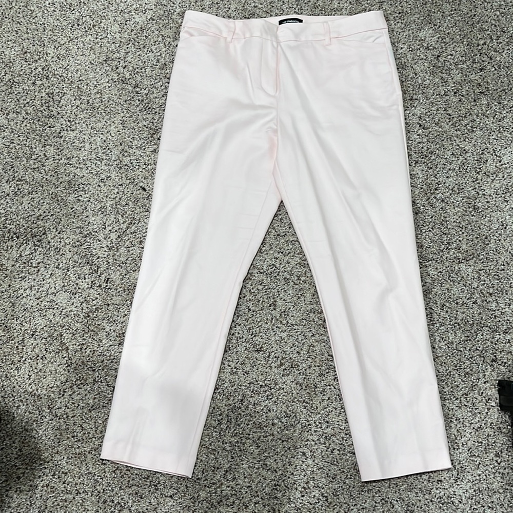 Classic ankle cut work pant light pink